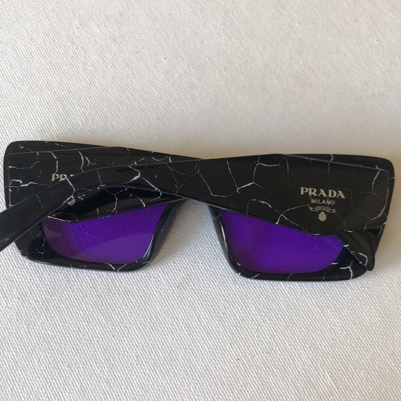 Prada abstract style sunglasses purple lens PR 08YS - Picture 4 of 9
